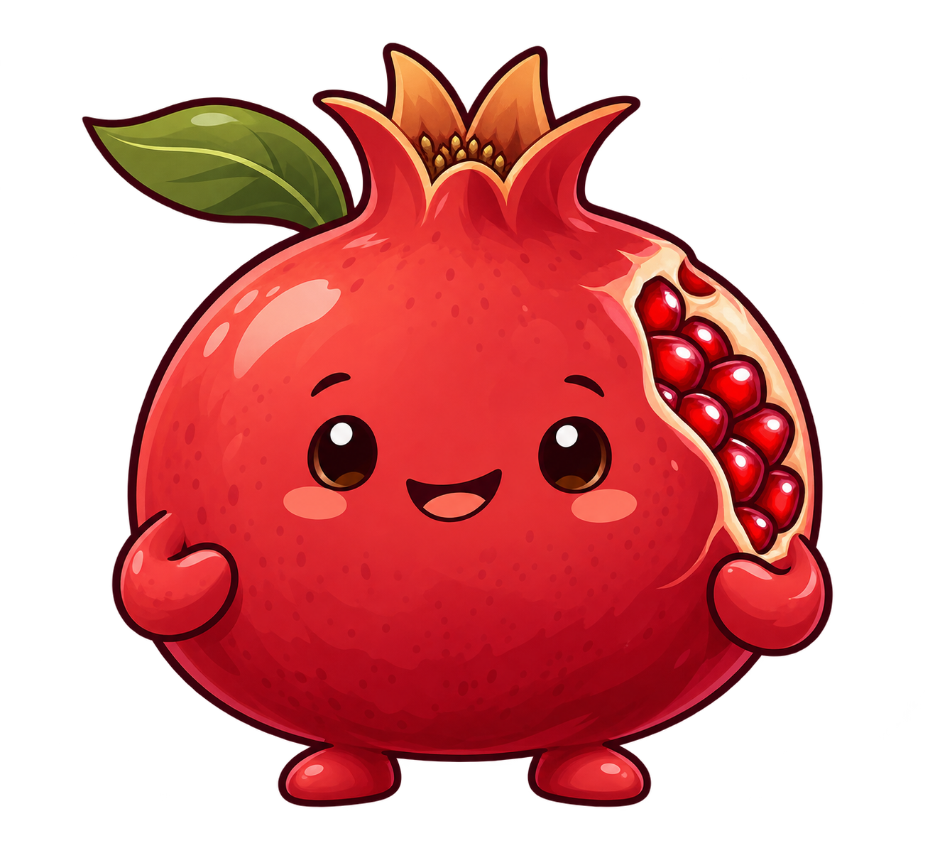 Pome pomegranate mascot